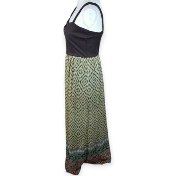 FINESSE BLACK MULTICOLOR MAXI DRESS SZ.M EUC. - Picture 4 of 7